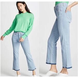 Veronica Beard Jackie Fray Straight Leg Jeans Size 31